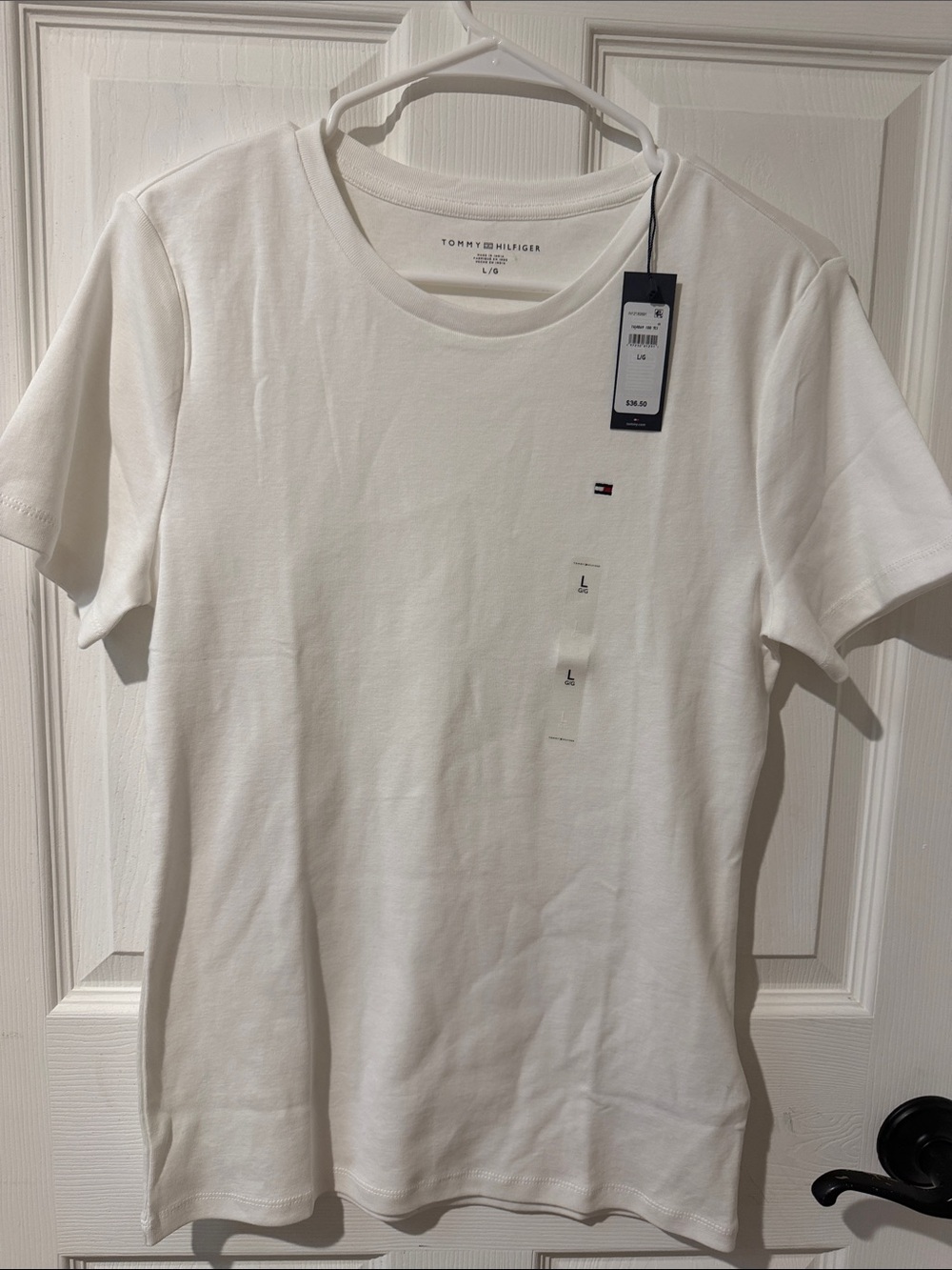 Tommy Hilfiger White Short Sleeve Crewneck Tee